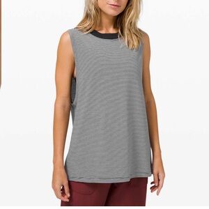 Lululemon All Yours Tank Top Tonka Stripe Black White